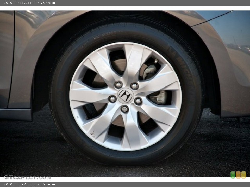 2010 Honda Accord EX V6 Sedan Wheel and Tire Photo #65910999