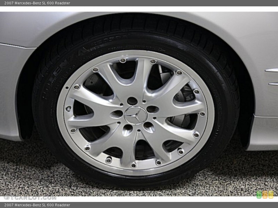 2007 Mercedes-Benz SL 600 Roadster Wheel and Tire Photo #65914474
