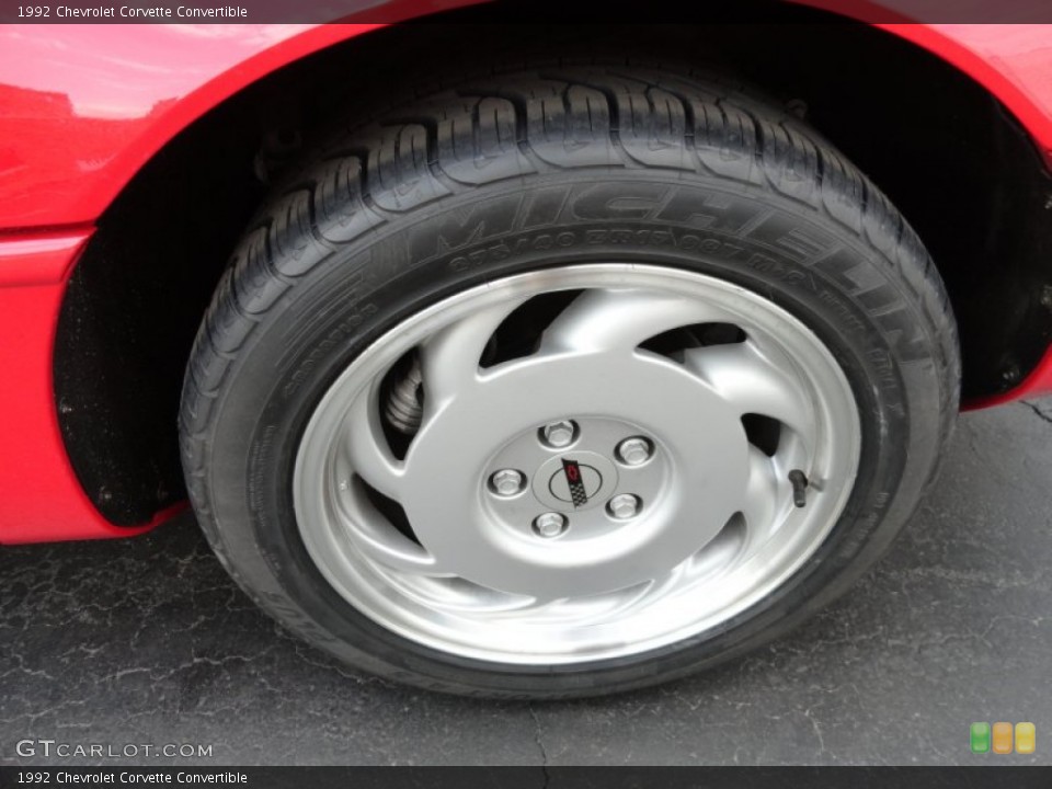 1992 Chevrolet Corvette Convertible Wheel and Tire Photo #65928044