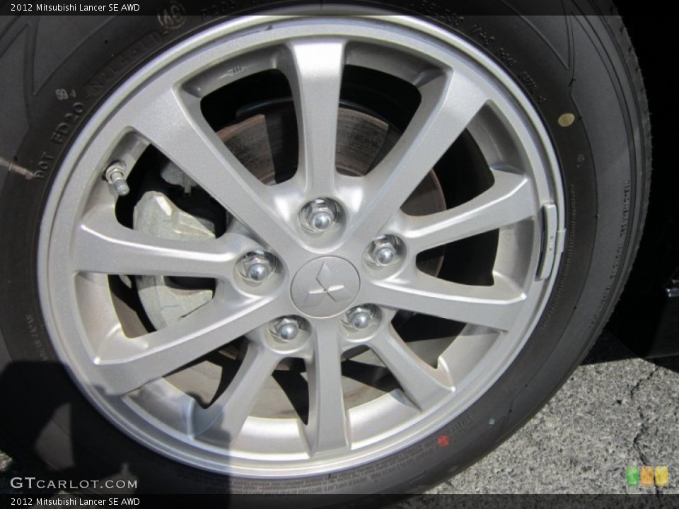 2012 Mitsubishi Lancer SE AWD Wheel and Tire Photo #65932043