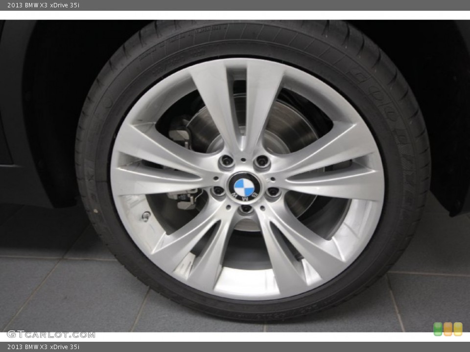 2013 BMW X3 xDrive 35i Wheel and Tire Photo #65938508