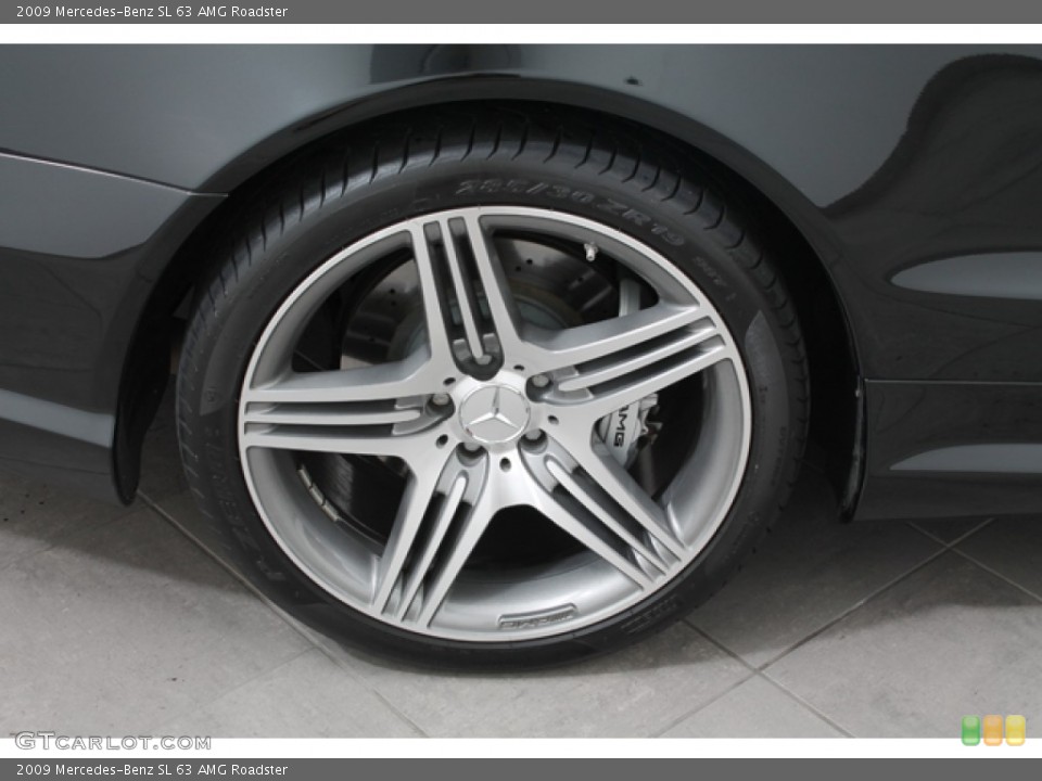 2009 Mercedes-Benz SL 63 AMG Roadster Wheel and Tire Photo #65945297