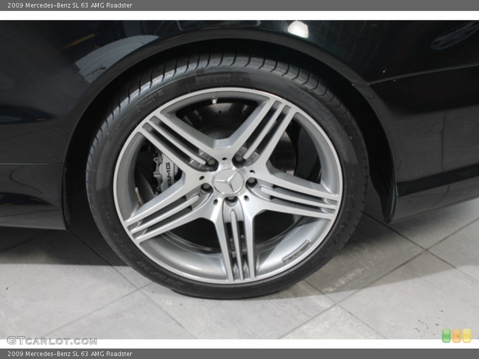 2009 Mercedes-Benz SL 63 AMG Roadster Wheel and Tire Photo #65945306