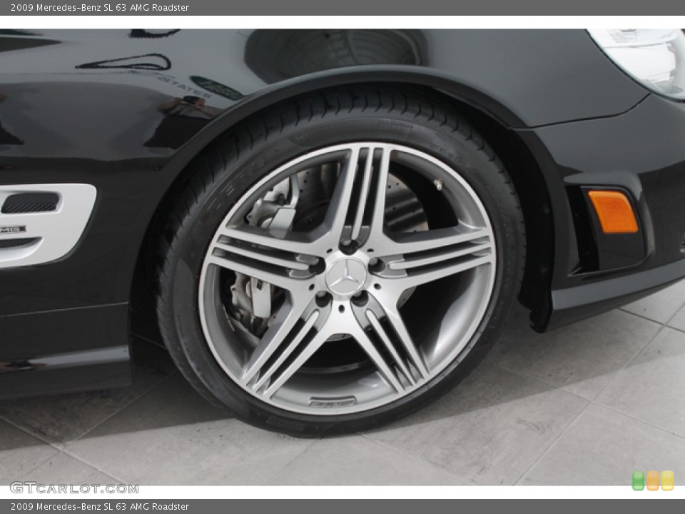 2009 Mercedes-Benz SL 63 AMG Roadster Wheel and Tire Photo #65945318