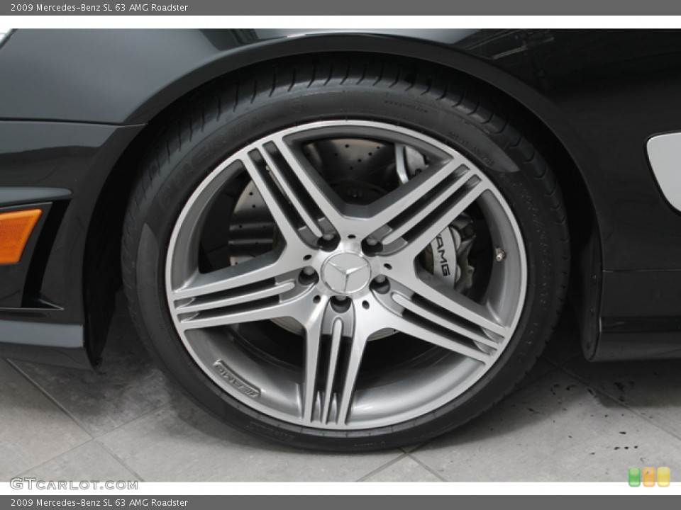 2009 Mercedes-Benz SL 63 AMG Roadster Wheel and Tire Photo #65945327