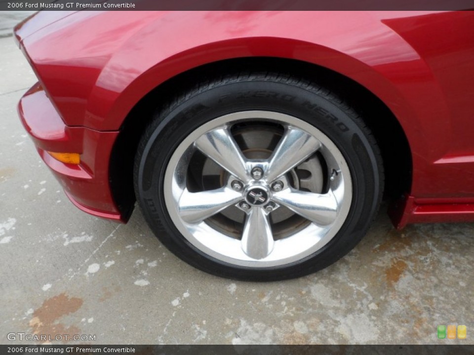2006 Ford Mustang GT Premium Convertible Wheel and Tire Photo #65959037