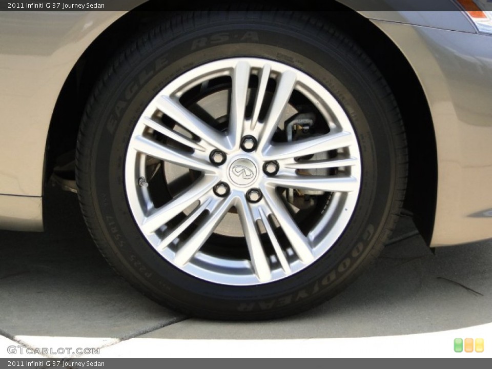 2011 Infiniti G 37 Journey Sedan Wheel and Tire Photo #65963502