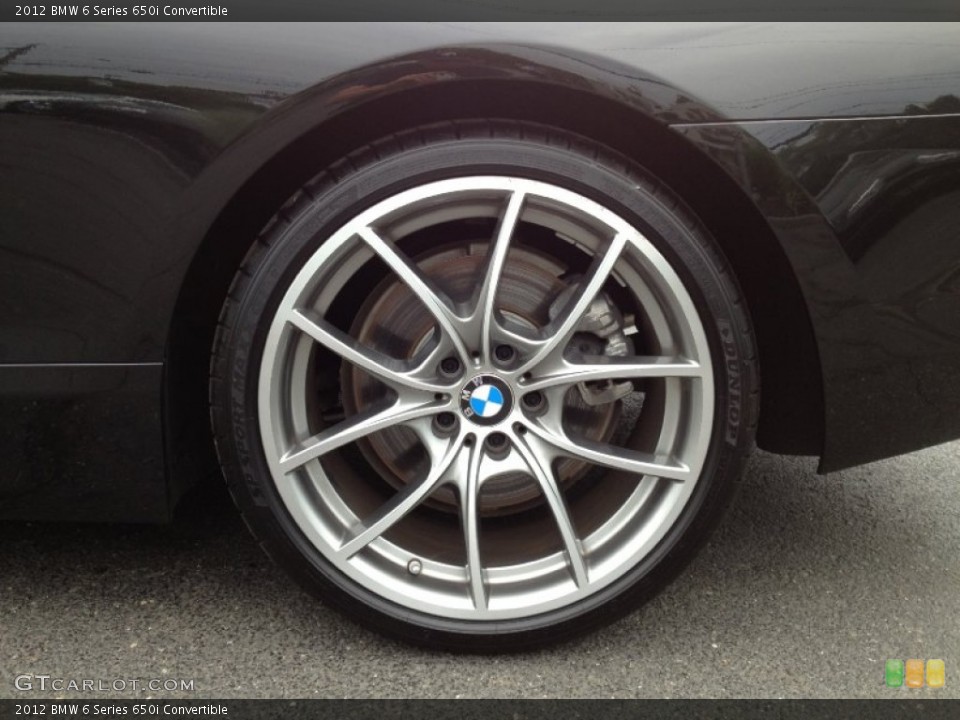 2012 BMW 6 Series 650i Convertible Wheel and Tire Photo #65980485