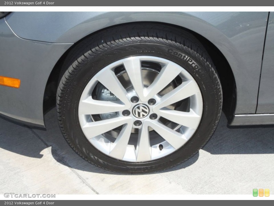 2012 Volkswagen Golf 4 Door Wheel and Tire Photo #65984556