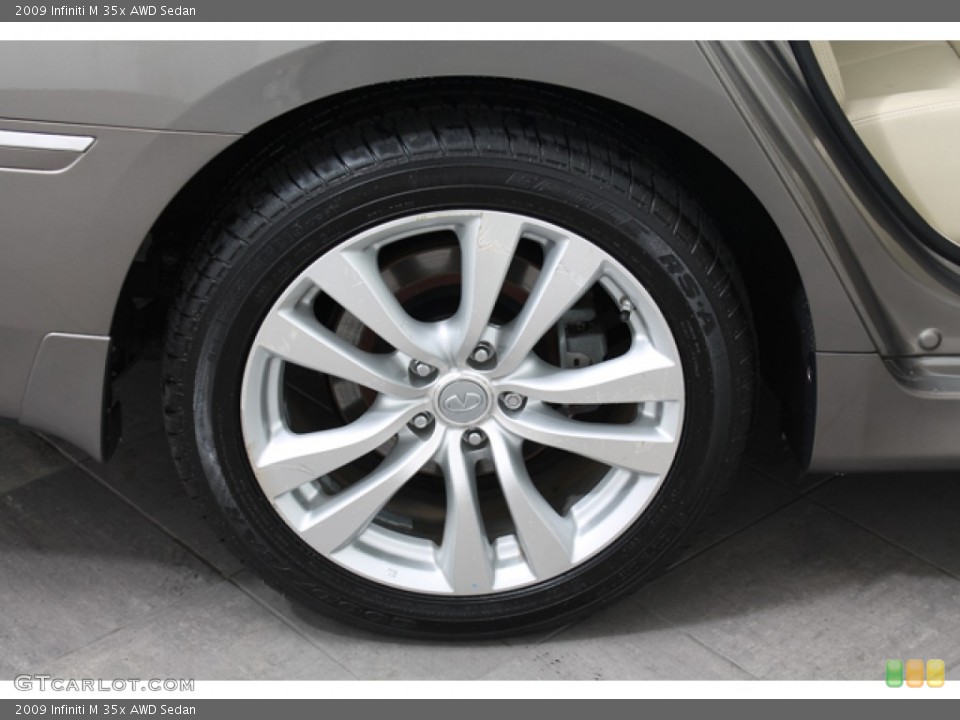 2009 Infiniti M 35x AWD Sedan Wheel and Tire Photo #66007125