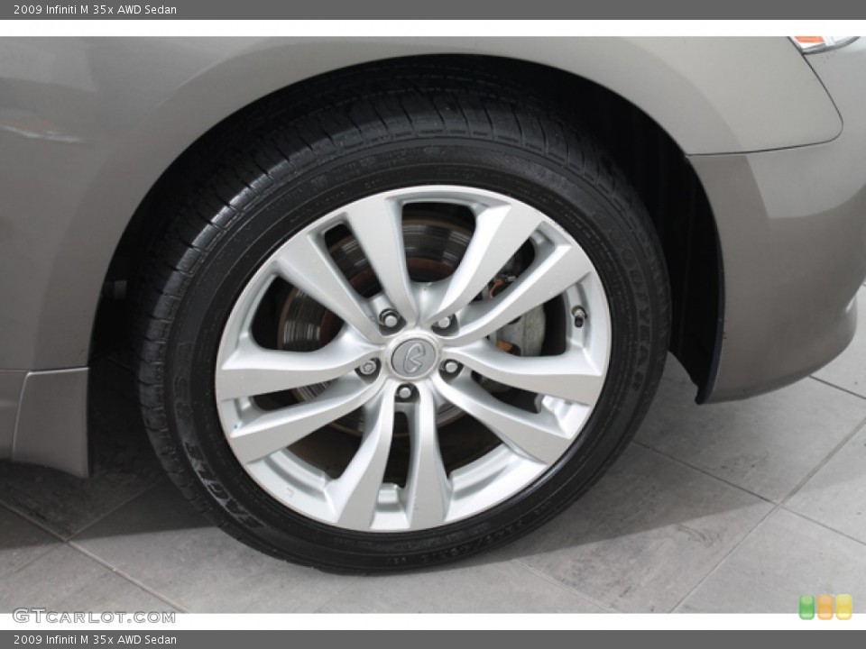 2009 Infiniti M 35x AWD Sedan Wheel and Tire Photo #66007152