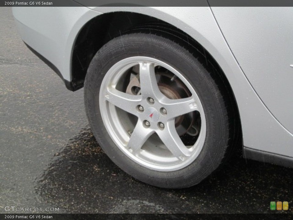 2009 Pontiac G6 V6 Sedan Wheel and Tire Photo #66011667