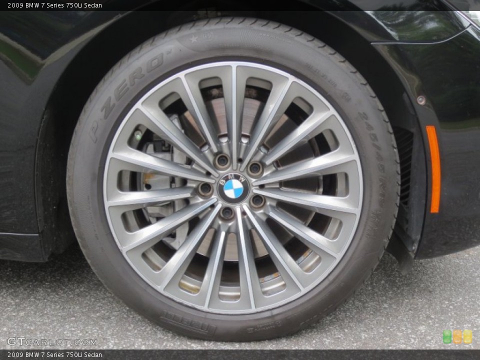 2009 BMW 7 Series 750Li Sedan Wheel and Tire Photo #66038715