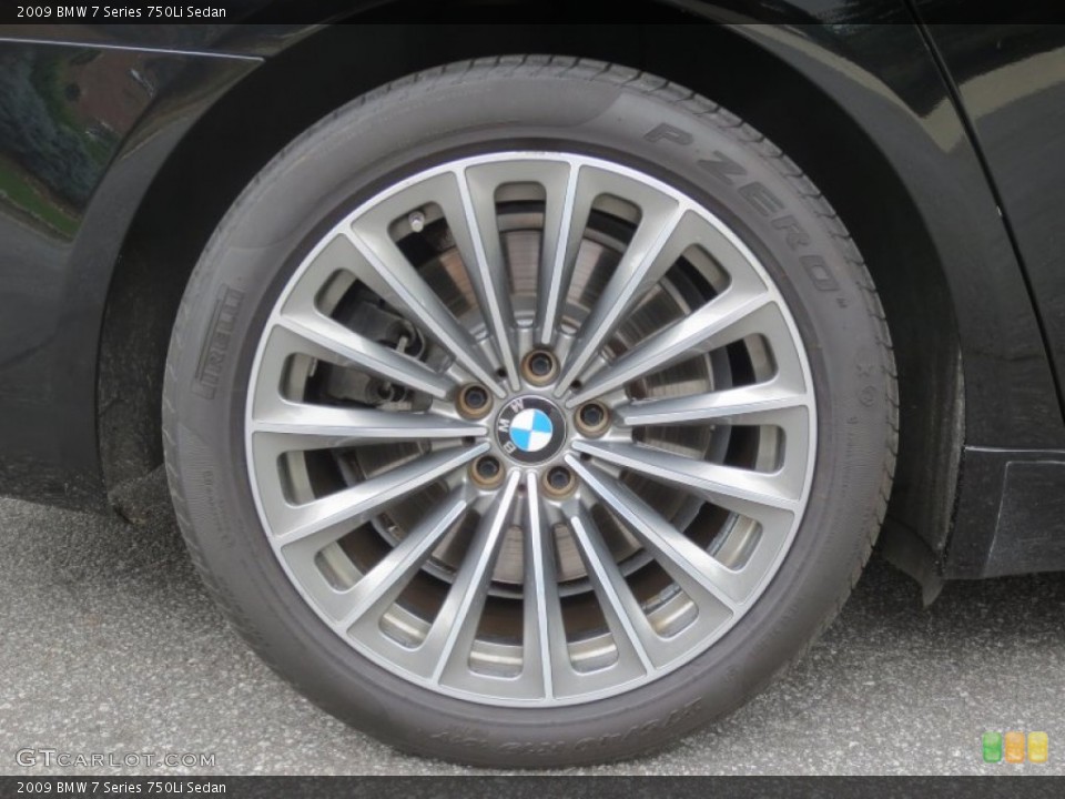 2009 BMW 7 Series 750Li Sedan Wheel and Tire Photo #66038721