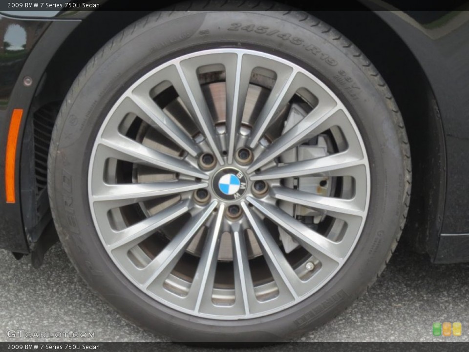 2009 BMW 7 Series 750Li Sedan Wheel and Tire Photo #66038730