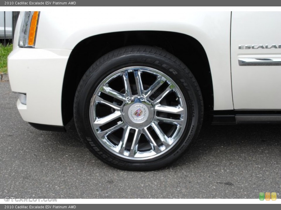 2010 Cadillac Escalade ESV Platinum AWD Wheel and Tire Photo #66055835