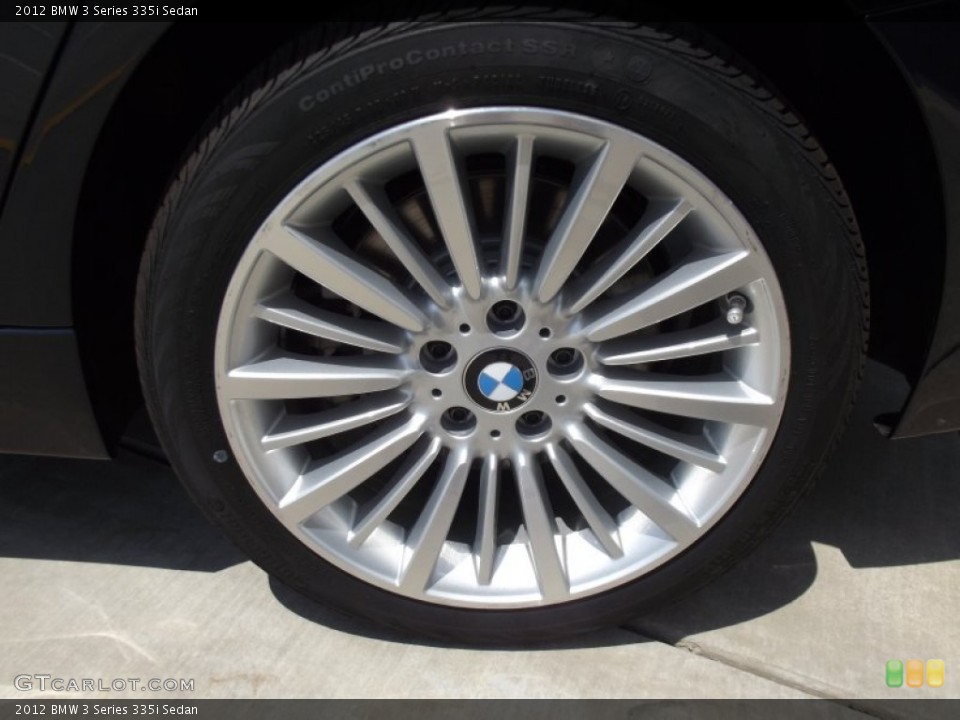 2012 BMW 3 Series 335i Sedan Wheel and Tire Photo #66079250
