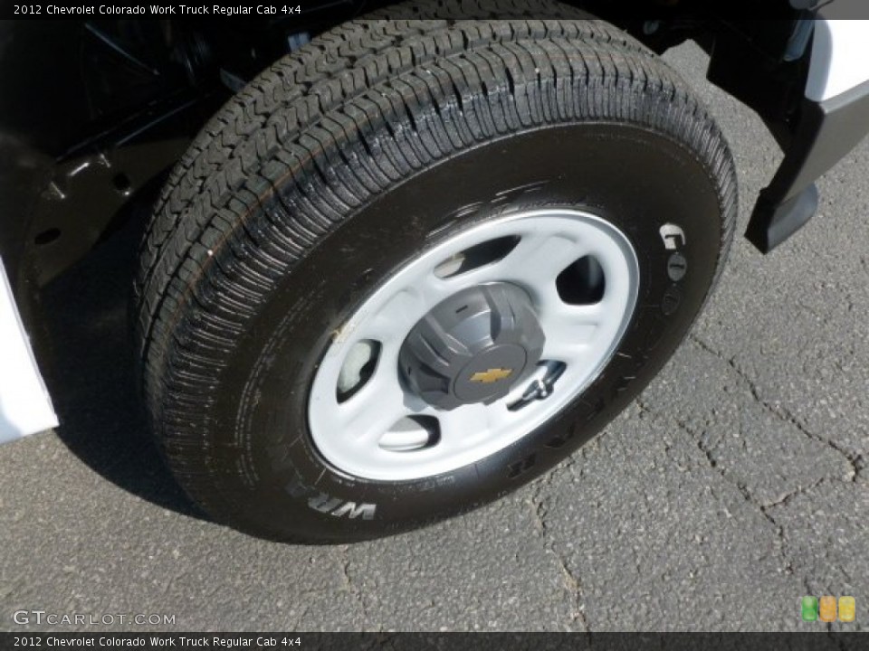 2012 Chevrolet Colorado Work Truck Regular Cab 4x4 Wheel and Tire Photo #66085650