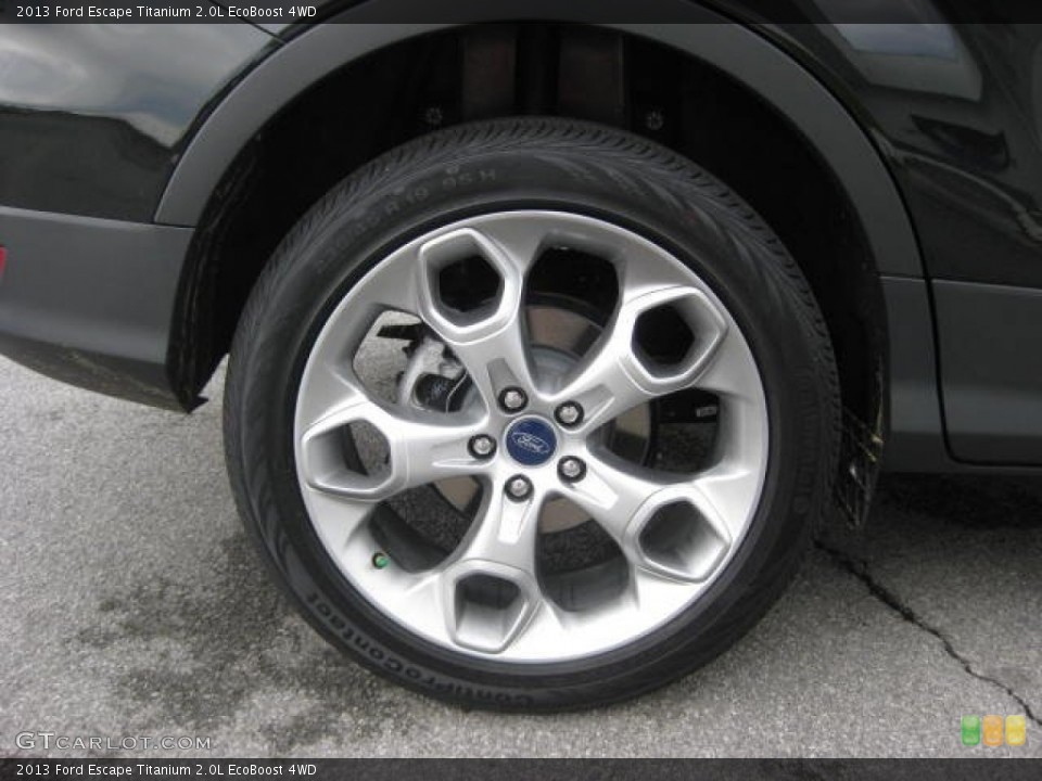 2013 Ford Escape Titanium 2.0L EcoBoost 4WD Wheel and Tire Photo #66090594