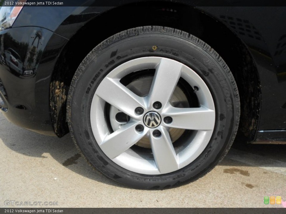 2012 Volkswagen Jetta TDI Sedan Wheel and Tire Photo #66093471