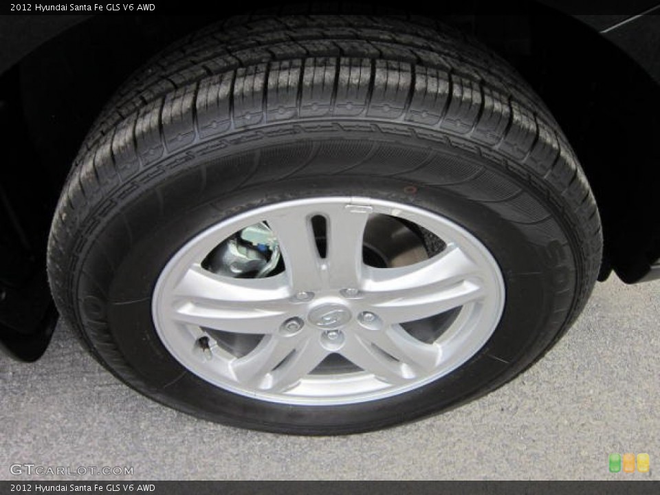 2012 Hyundai Santa Fe GLS V6 AWD Wheel and Tire Photo #66097260