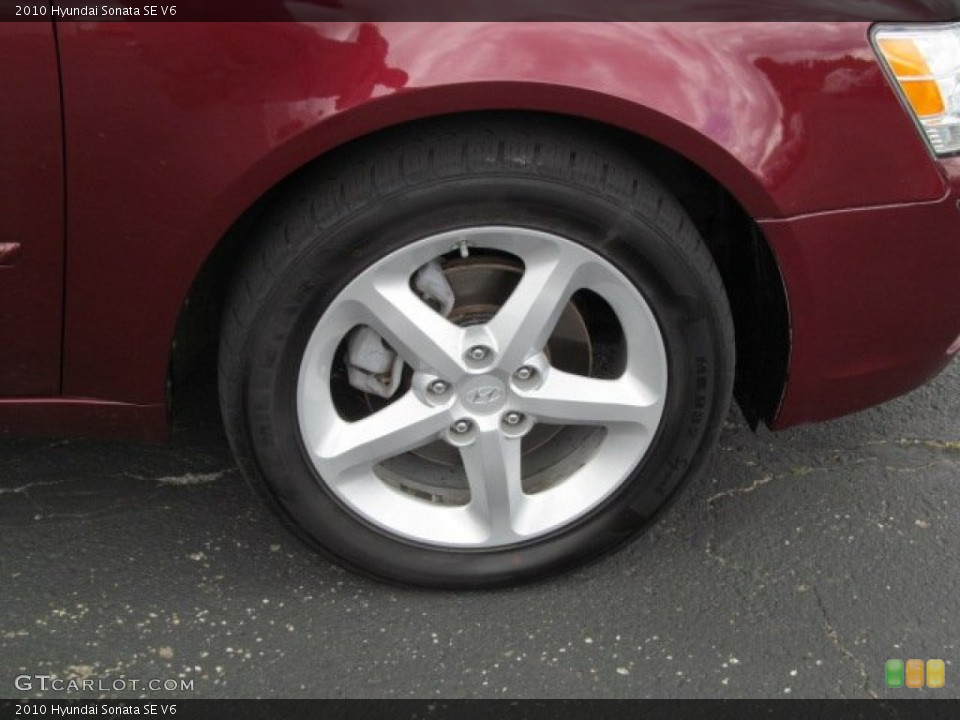 2010 Hyundai Sonata SE V6 Wheel and Tire Photo #66110913