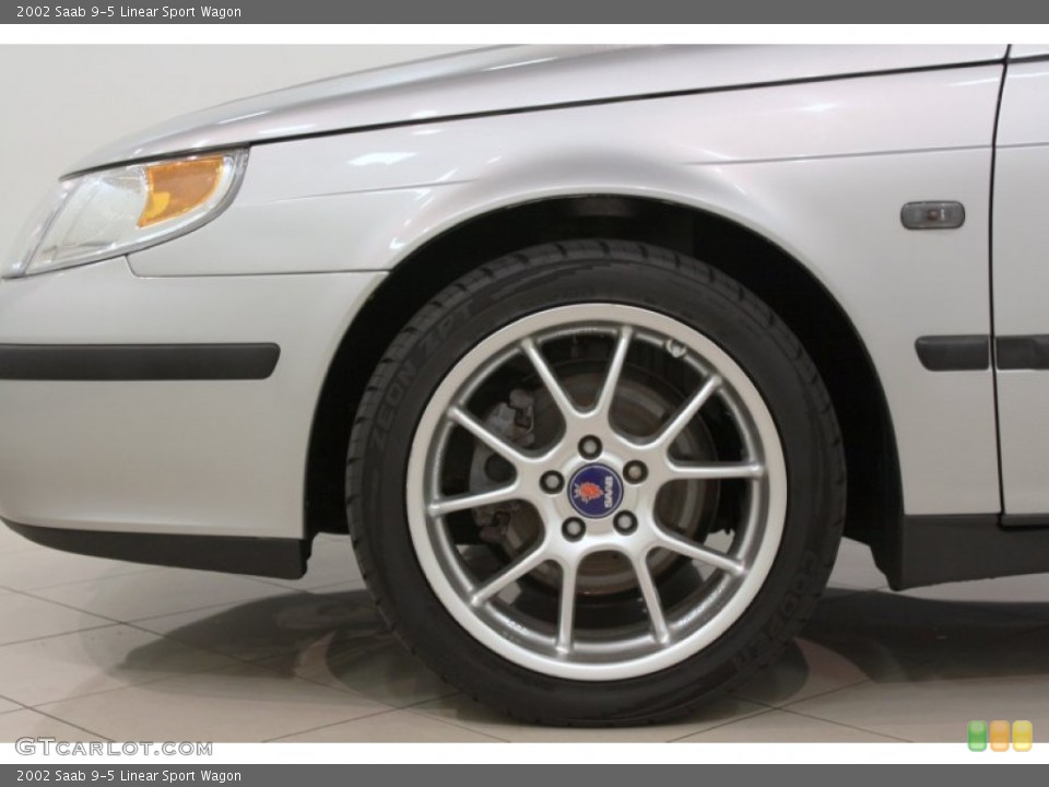 2002 Saab 9-5 Linear Sport Wagon Wheel and Tire Photo #66119589