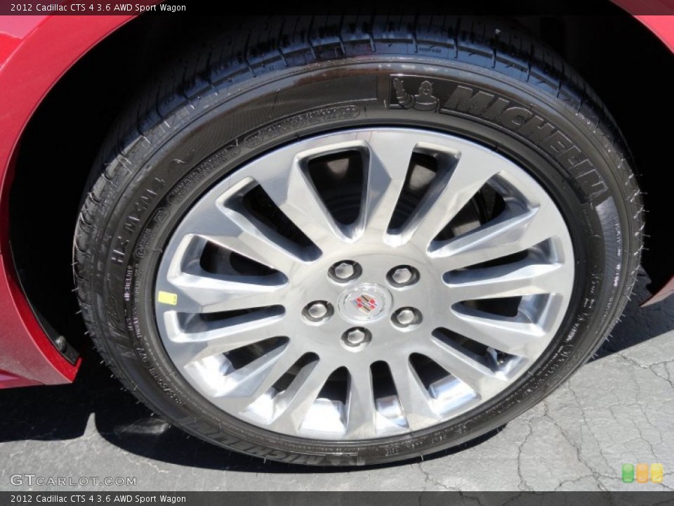 2012 Cadillac CTS 4 3.6 AWD Sport Wagon Wheel and Tire Photo #66128171