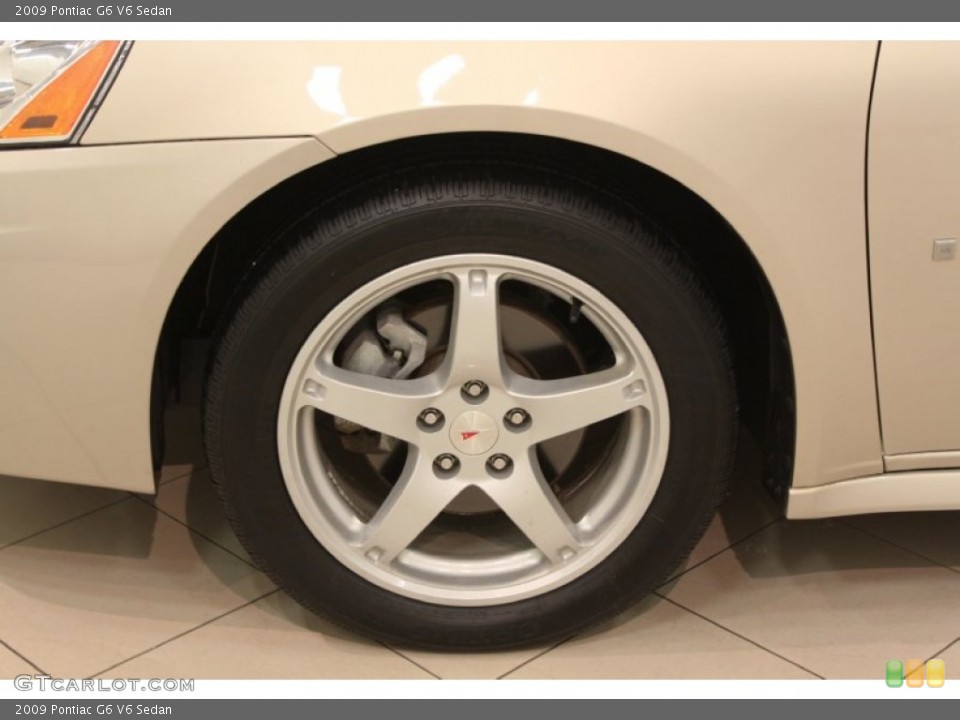 2009 Pontiac G6 V6 Sedan Wheel and Tire Photo #66134777