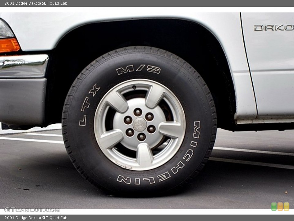 2001 Dodge Dakota SLT Quad Cab Wheel and Tire Photo #66137173
