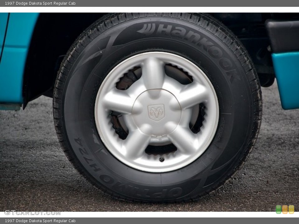 1997 Dodge Dakota Sport Regular Cab Wheel and Tire Photo #66182846