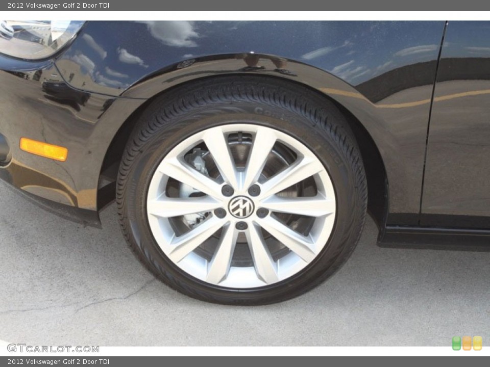2012 Volkswagen Golf 2 Door TDI Wheel and Tire Photo #66222039