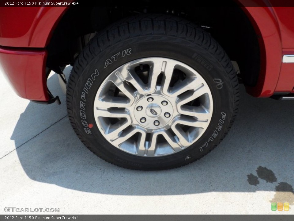 2012 Ford F150 Platinum SuperCrew 4x4 Wheel and Tire Photo #66250625