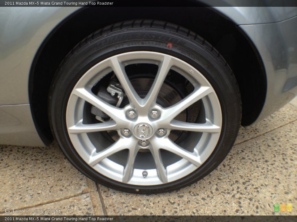 2011 Mazda MX-5 Miata Grand Touring Hard Top Roadster Wheel and Tire Photo #66259512