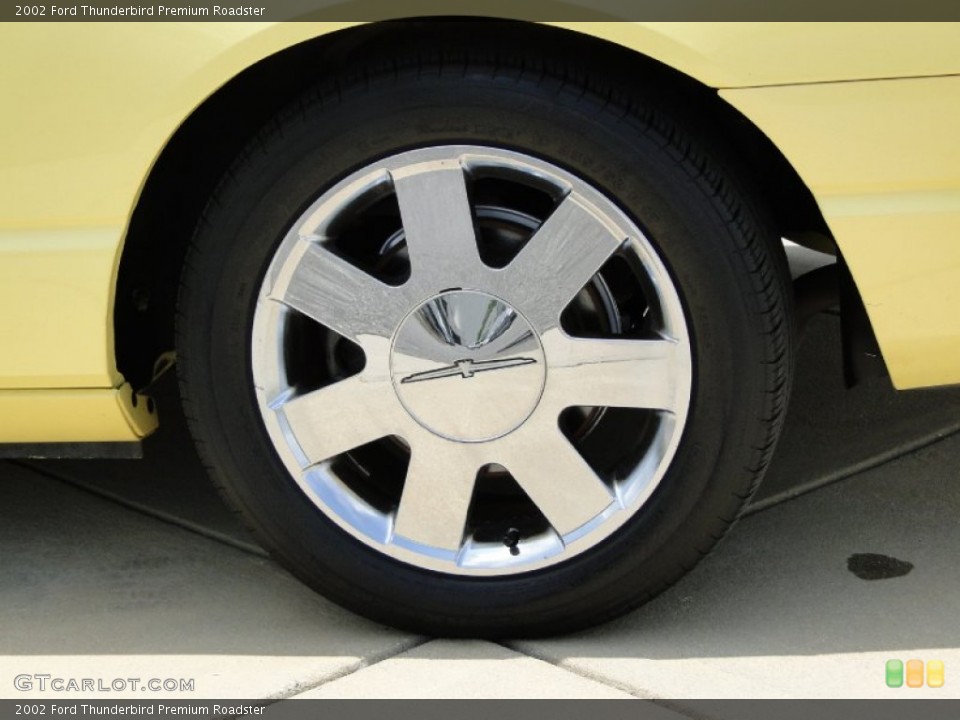 2002 Ford Thunderbird Premium Roadster Wheel and Tire Photo #66265638