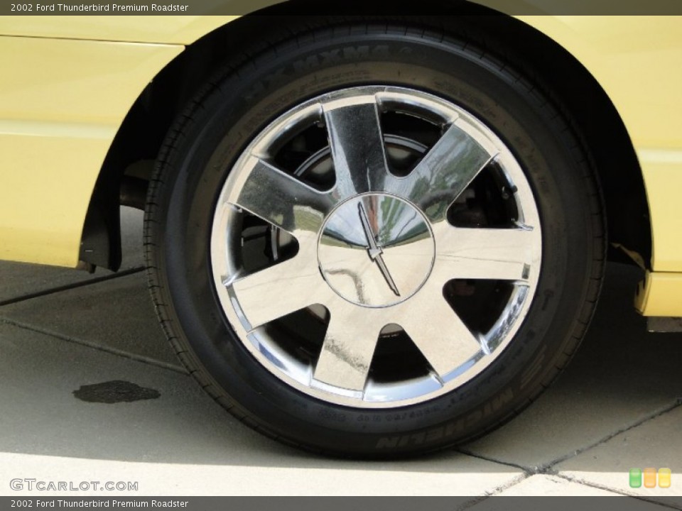 2002 Ford Thunderbird Premium Roadster Wheel and Tire Photo #66265644