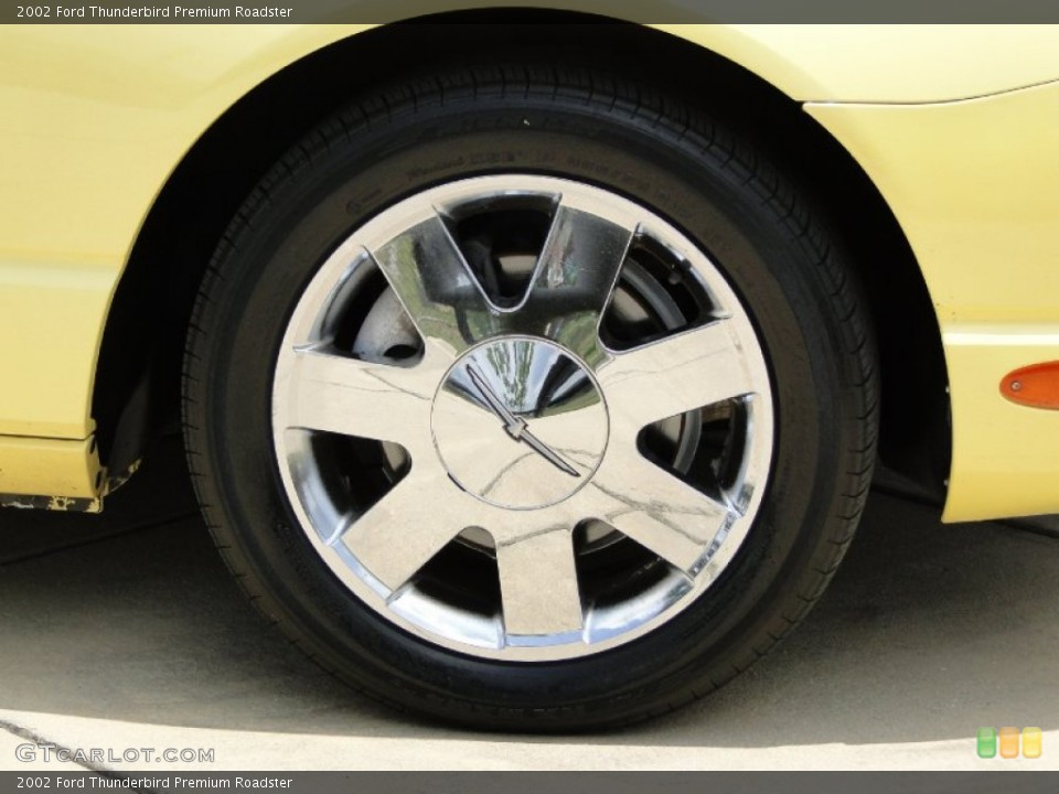 2002 Ford Thunderbird Premium Roadster Wheel and Tire Photo #66265647