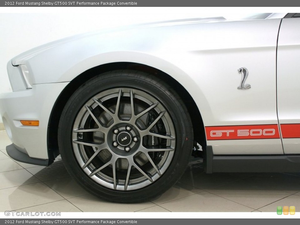 2012 Ford Mustang Shelby GT500 SVT Performance Package Convertible Wheel and Tire Photo #66270979