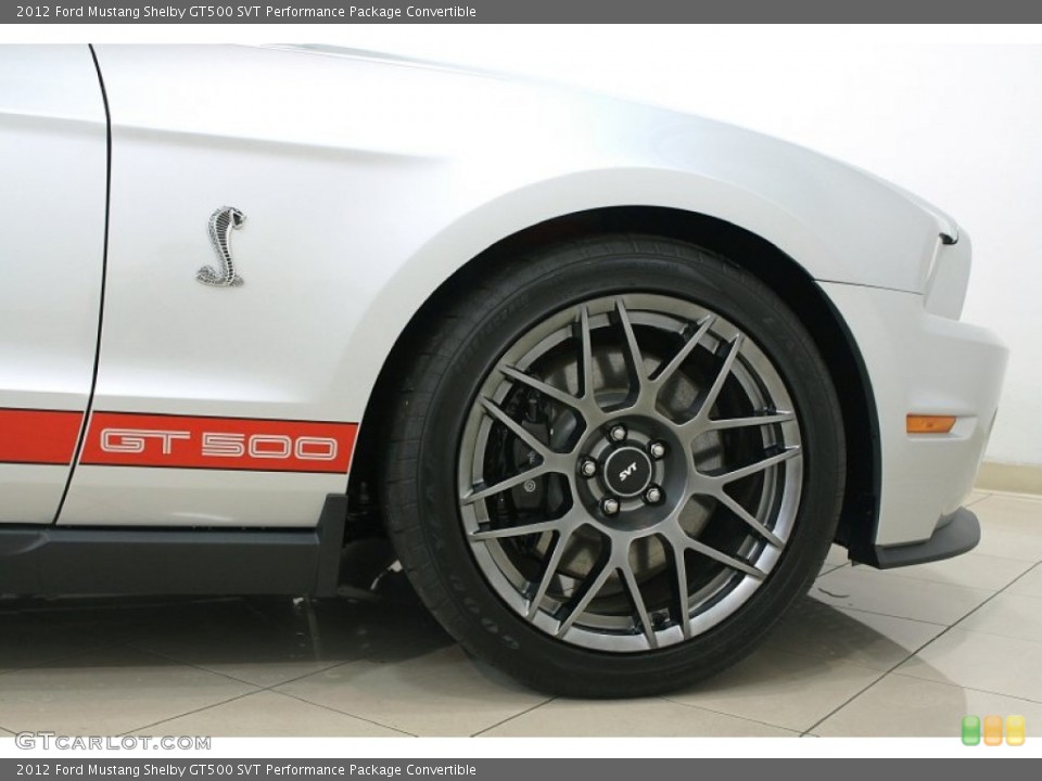 2012 Ford Mustang Shelby GT500 SVT Performance Package Convertible Wheel and Tire Photo #66270985