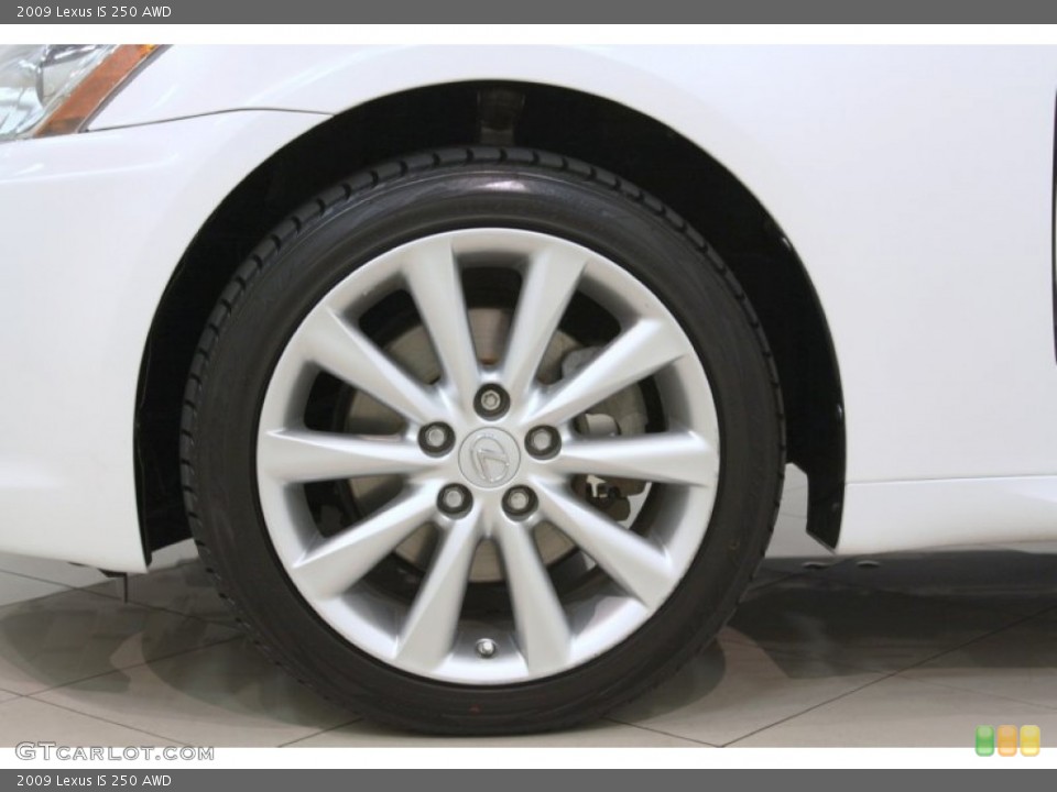 2009 Lexus IS 250 AWD Wheel and Tire Photo #66281886