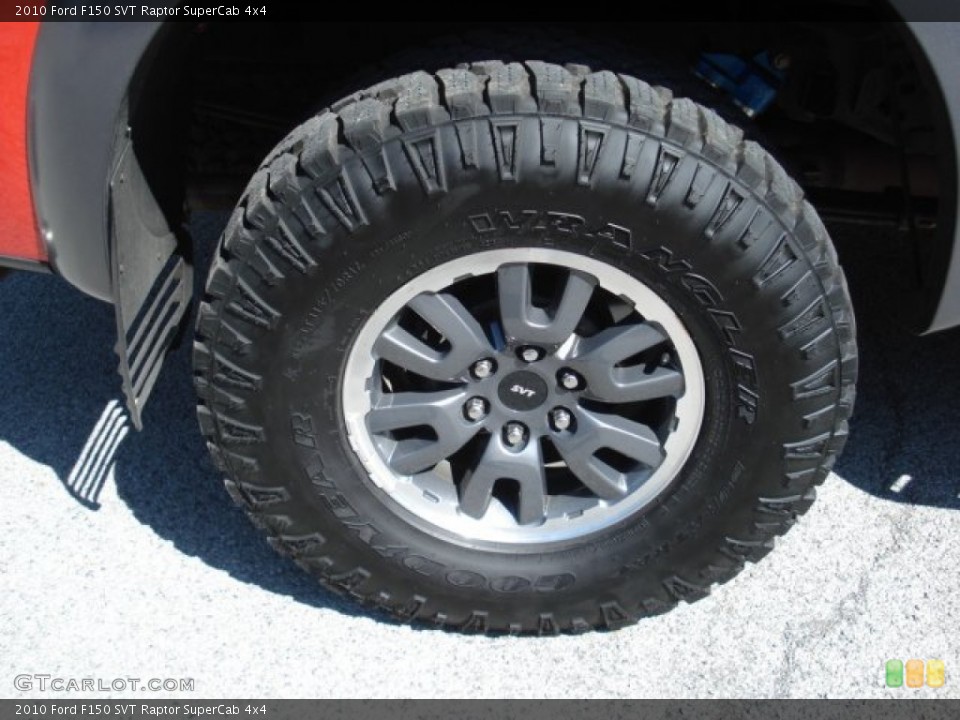 2010 Ford F150 SVT Raptor SuperCab 4x4 Wheel and Tire Photo #66285165