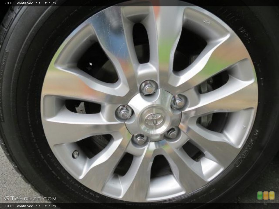 2010 Toyota Sequoia Platinum Wheel and Tire Photo #66294567