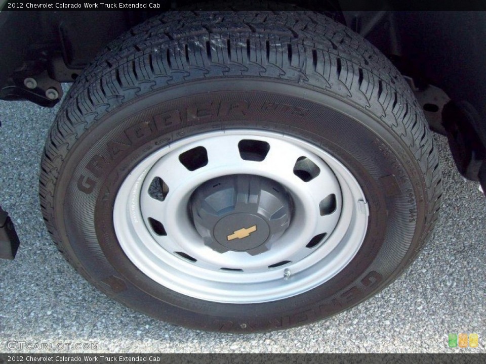 2012 Chevrolet Colorado Work Truck Extended Cab Wheel and Tire Photo #66300149