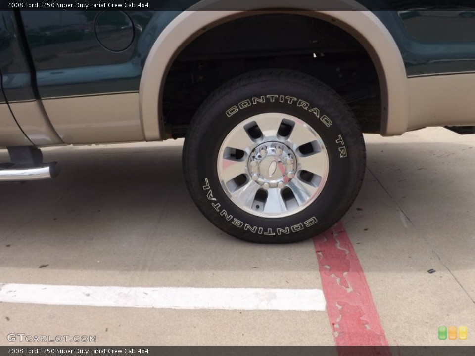 2008 Ford F250 Super Duty Lariat Crew Cab 4x4 Wheel and Tire Photo #66309833