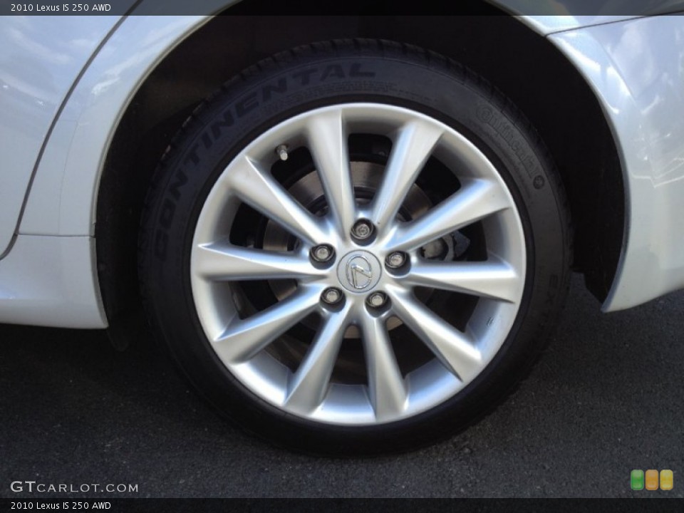 2010 Lexus IS 250 AWD Wheel and Tire Photo #66323691