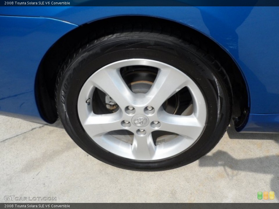 2008 Toyota Solara SLE V6 Convertible Wheel and Tire Photo #66336465