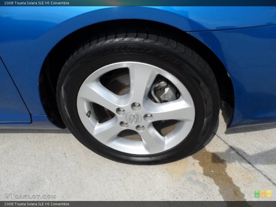 2008 Toyota Solara SLE V6 Convertible Wheel and Tire Photo #66336468