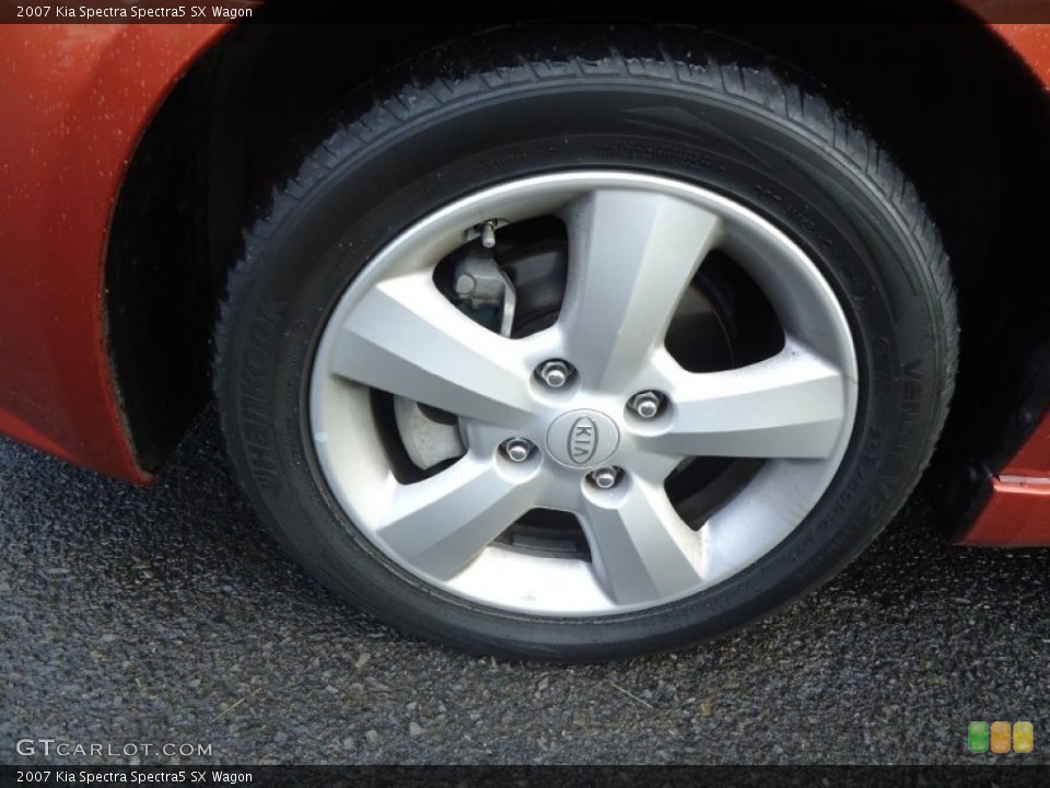 2007 Kia Spectra Spectra5 SX Wagon Wheel and Tire Photo #66340760