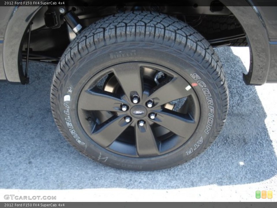 2012 Ford F150 FX4 SuperCab 4x4 Wheel and Tire Photo #66348746