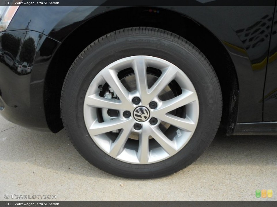 2012 Volkswagen Jetta SE Sedan Wheel and Tire Photo #66368477